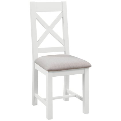 Arundel Cross Back Chair With Fabric Seat Other Paint Options Arundel Cross Back Chair With Fabric Seat Other Paint Options