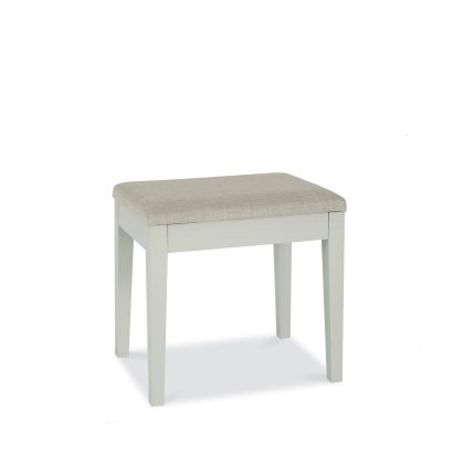 Ashby Cotton Stool - Pebble Grey Fabric