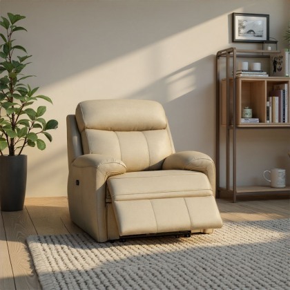 Hardy Power Recliner Chair In Leather Hardy Power Recliner Chair In Leather