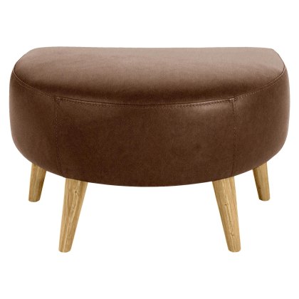 Ercol Hug Footstool In Leather Ercol Hug Footstool In Leather