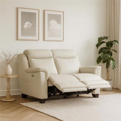 Manhattan 25 2 Seater Double Power Reclining Sofa In Leather Manhattan 25 2 Seater Double Power Reclining Sofa In Leather