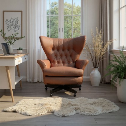 G Plan Vintage Broadway Swivel Chair In Leather G Plan Vintage Broadway Swivel Chair In Leather