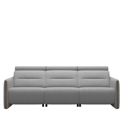 Stressless Emily 3 Seater Sofa with Wood Arms in Fabric Stressless Emily 3 Seater Sofa with Wood Arms in Fabric