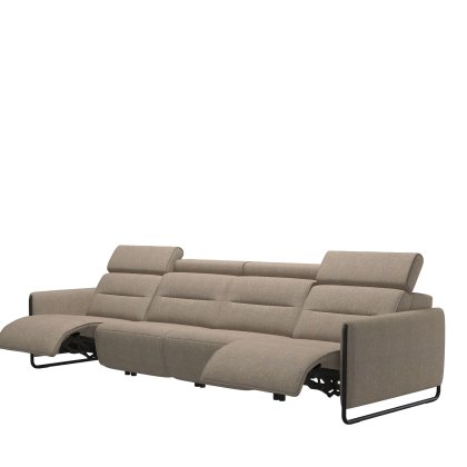 Stressless Emily 4 Seater Power Recliner with Steel Arms in Fabric Stressless Emily 4 Seater Power Recliner with Steel Arms in Fabric