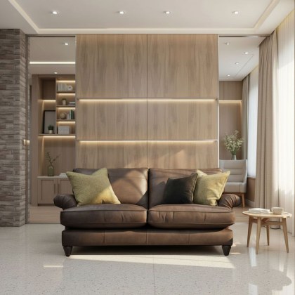 Evesham Large 2 Seater Sofa in Leather Evesham Large 2 Seater Sofa in Leather