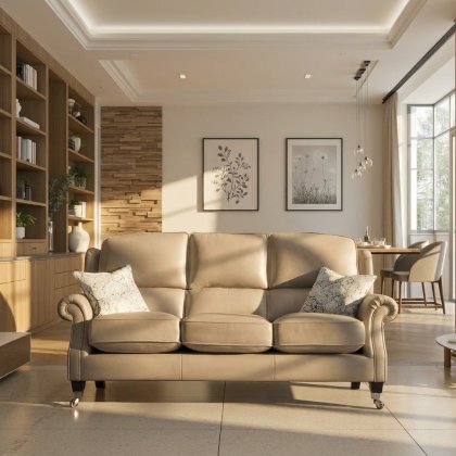 Henley 3 Seater Sofa in Leather Henley 3 Seater Sofa in Leather