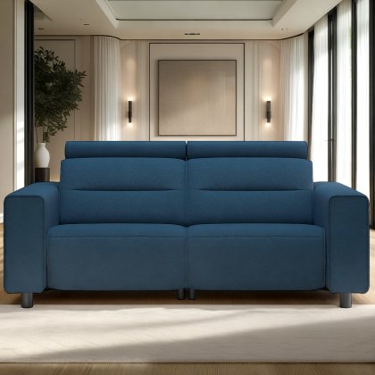 Stressless Emily 2 Seater Sofa with Wide Arms in Fabric Stressless Emily 2 Seater Sofa with Wide Arms in Fabric