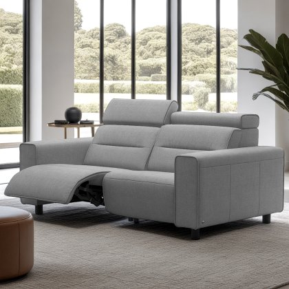 Stressless Emily 2 Seater Power Recliner with Wide Arms in Fabric Stressless Emily 2 Seater Power Recliner with Wide Arms in Fabric