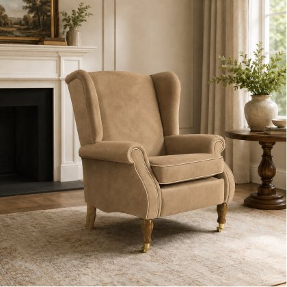 York Wing Chair in Leather York Wing Chair in Leather