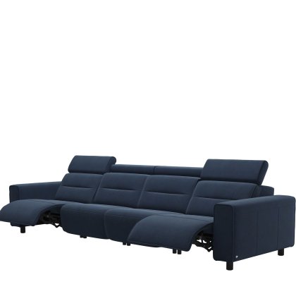 Stressless Emily 4 Seater Power Recliner with Wide Arms in Fabric Stressless Emily 4 Seater Power Recliner with Wide Arms in Fabric