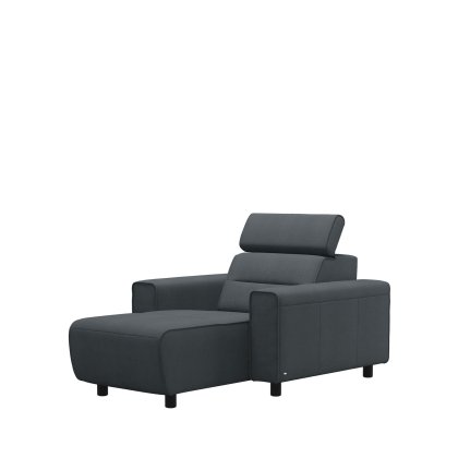 Stressless Emily Medium Longseat with Wide Arms in Fabric Stressless Emily Medium Longseat with Wide Arms in Fabric