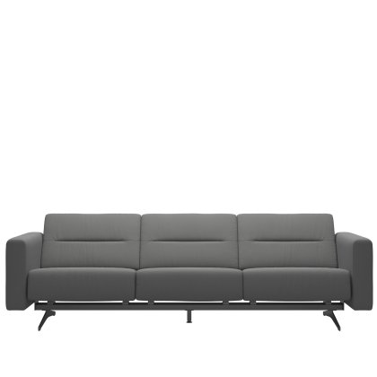 Stressless Stella 3 Seater Sofa with Upholstered Arms in Leather