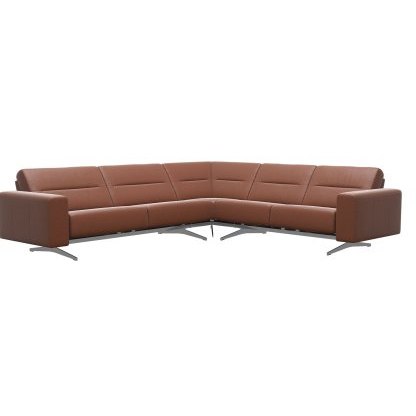 Stella Corner Group, 2 Seats LHF, 2.5 Seats RHF, with Upholstered Arms in Leather Stella Corner Group, 2 Seats LHF, 2.5 Seats RHF, with Upholstered Arms in Leather