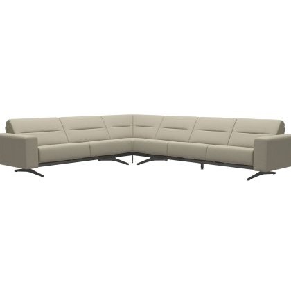 Stella Corner Group, 2.5 Seats LHF, 3 Seats RHF, with Upholstered Arms in Leather Stella Corner Group, 2.5 Seats LHF, 3 Seats RHF, with Upholstered Arms in Leather