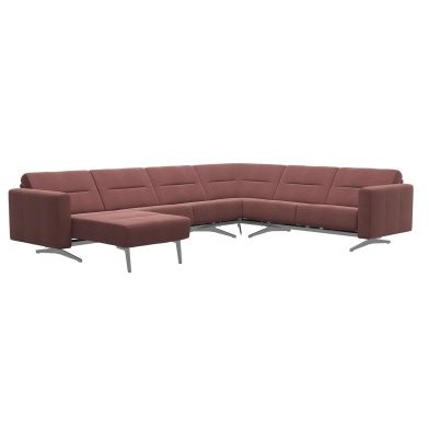 Stella Fabric Corner Group, 2 Seats with Medium Longseat LHF, 2 Seats RHF, with Upholstered Arms Stella Fabric Corner Group, 2 Seats with Medium Longseat LHF, 2 Seats RHF, with Upholstered Arms