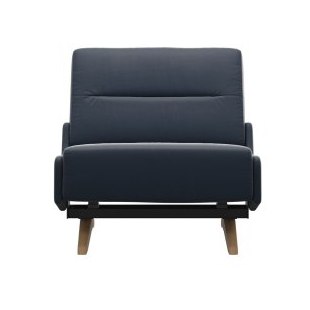Stella Chair with Sidepanels and Wood Feet in Leather Stella Chair with Sidepanels and Wood Feet in Leather