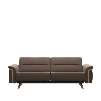 Stressless Stella 2.5 Seater Sofa with Wood Arms in Leather