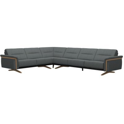 Stella Corner Group, 2 Seats LHF, 3 Seats RHF, with Wood Arms in Fabric Stella Corner Group, 2 Seats LHF, 3 Seats RHF, with Wood Arms in Fabric