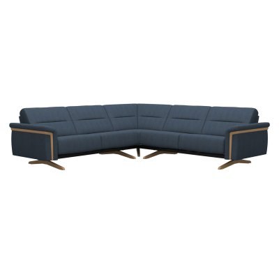 Stella Corner Group, 2 Seats LHF, 2 Seats RHF, with Wood Arms in Fabric Stella Corner Group, 2 Seats LHF, 2 Seats RHF, with Wood Arms in Fabric