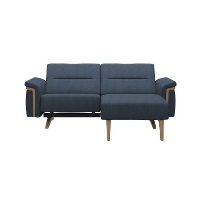 Stella 1 Seater with Medium Longseat RHF, with Wood Arms in Fabric Stella 1 Seater with Medium Longseat RHF, with Wood Arms in Fabric