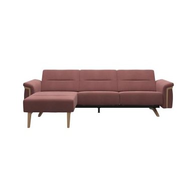 Stella 2 Seater with Medium Longseat LHF, with Wood Arms in Fabric Stella 2 Seater with Medium Longseat LHF, with Wood Arms in Fabric