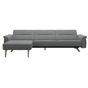 Stella 2.5 Seater with Large Longseat LHF, with Wood Arms in Fabric Stella 2.5 Seater with Large Longseat LHF, with Wood Arms in Fabric