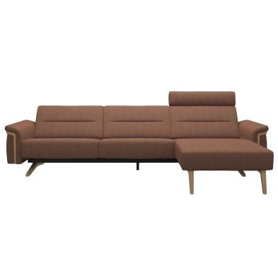 Stella 2.5 Seater with Large Longseat RHF, with Wood Arms in Fabric Stella 2.5 Seater with Large Longseat RHF, with Wood Arms in Fabric