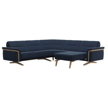 Stella Corner Group, 2 Seats LHF, 1 Seat with Medium Longseat RHF, with Wood Arms in Fabr Stella Corner Group, 2 Seats LHF, 1 Seat with Medium Longseat RHF, with Wood Arms in Fabr