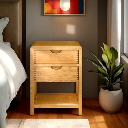 Ercol Bosco 2 Drawer Bedside Cabinet Ercol Bosco 2 Drawer Bedside Cabinet