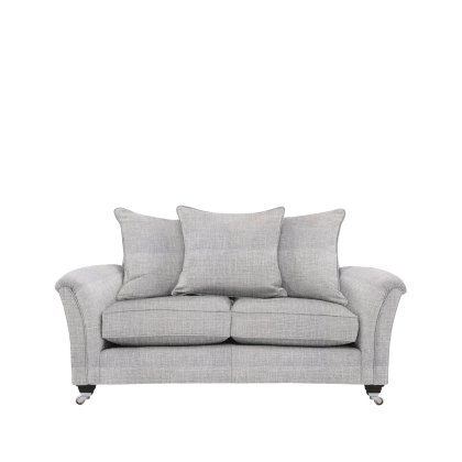 Devonshire 2 Seater Sofa Pillow Back Inc 3 x Pillows 2 x Scatters in Fabric