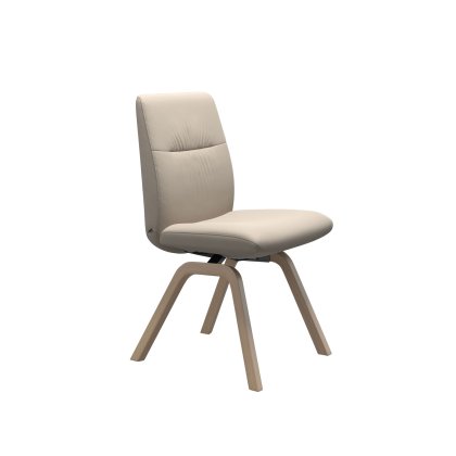 Stressless Mint Low Back Dining Chair with D200 Legs in Leather Stressless Mint Low Back Dining Chair with D200 Legs in Leather