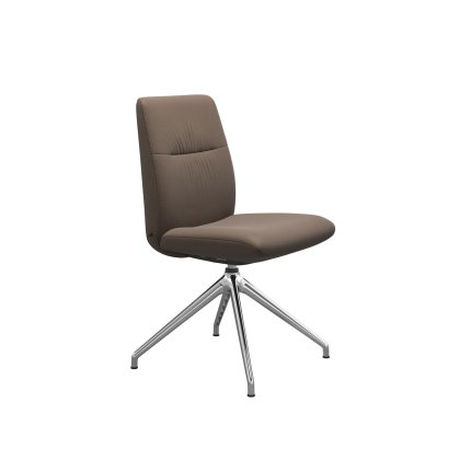 Stressless Mint Low Back Dining Chair with D350 Legs in Leather Stressless Mint Low Back Dining Chair with D350 Legs in Leather