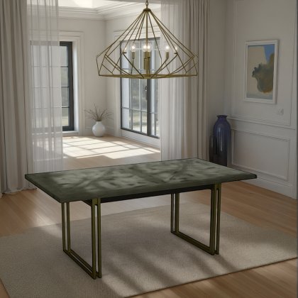 Athena Fumed Oak 6-8 Extension Dining Table Athena Fumed Oak 6-8 Extension Dining Table