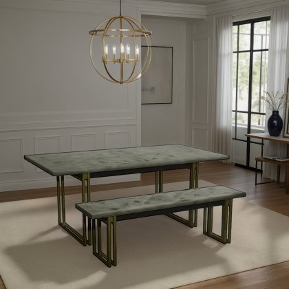 Athena Fumed Oak Dining Bench Athena Fumed Oak Dining Bench