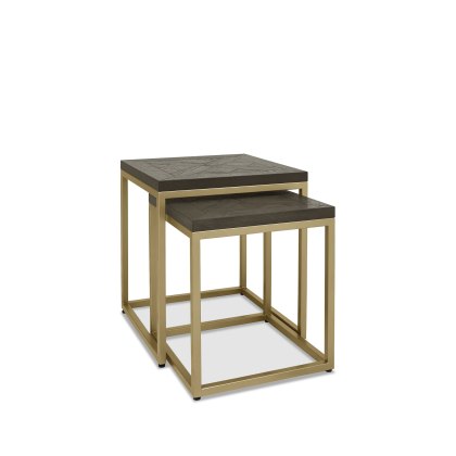 Athena Fumed Oak Nest of Tables Athena Fumed Oak Nest of Tables