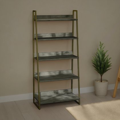 Athena Fumed Oak Open Display Athena Fumed Oak Open Display