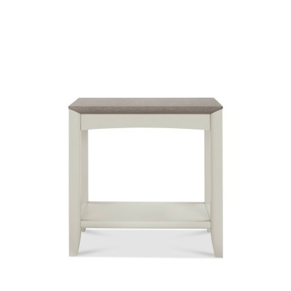 Bergen Grey Washed Oak & Soft Grey Side Table