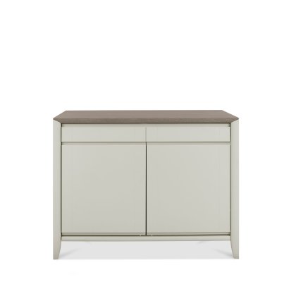 Bergen Grey Washed Oak & Soft Grey Narrow Sideboard