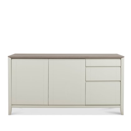 Bergen Grey Washed Oak & Soft Grey Wide Sideboard