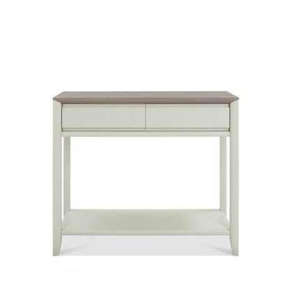 Bergen Grey Washed Oak & Soft Grey Console Table with Drawer