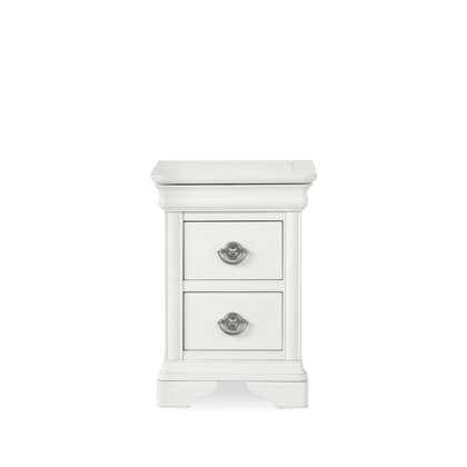 Chantilly White 2 Drawer Nightstand