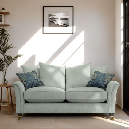 Devonshire Large 2 Seater Sofa Pillow Back Inc 4 x Pillows 2 x Scatters in Fabric Devonshire Large 2 Seater Sofa Pillow Back Inc 4 x Pillows 2 x Scatters in Fabric