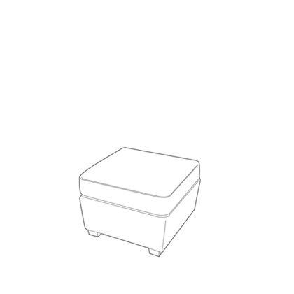 Westbridge Storage Stool in Fabric Westbridge Storage Stool in Fabric