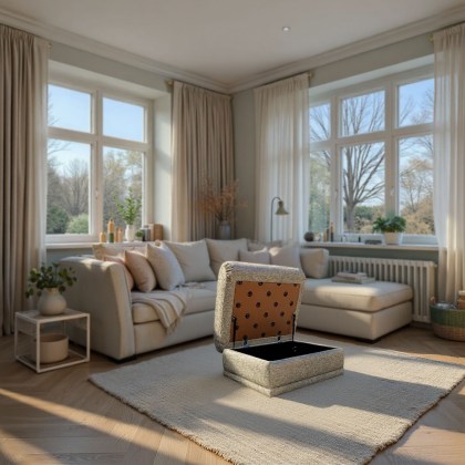 G Plan Malvern Storage Footstool in Fabric G Plan Malvern Storage Footstool in Fabric