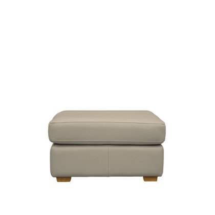 G Plan Seattle Footstool with Show Wood in Leather G Plan Seattle Footstool with Show Wood in Leather