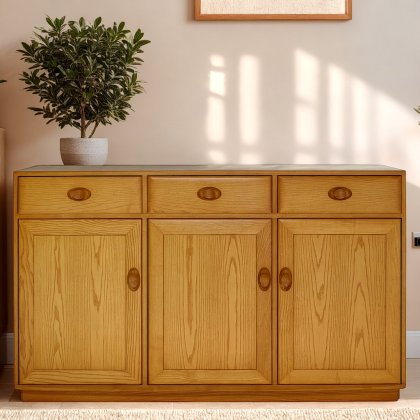 Ercol Windsor 3 Door High Sideboard Ercol Windsor 3 Door High Sideboard