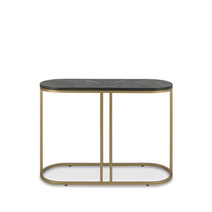 Chevron Peppercorn Ash Console Table