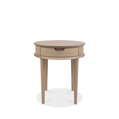 Dansk Scandi Oak Lamp Table with Drawer