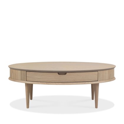 Dansk Scandi Oak Coffee Table with Drawer