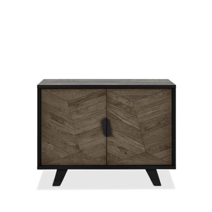 Emerson Weathered Oak & Peppercorn Wide Sideboard